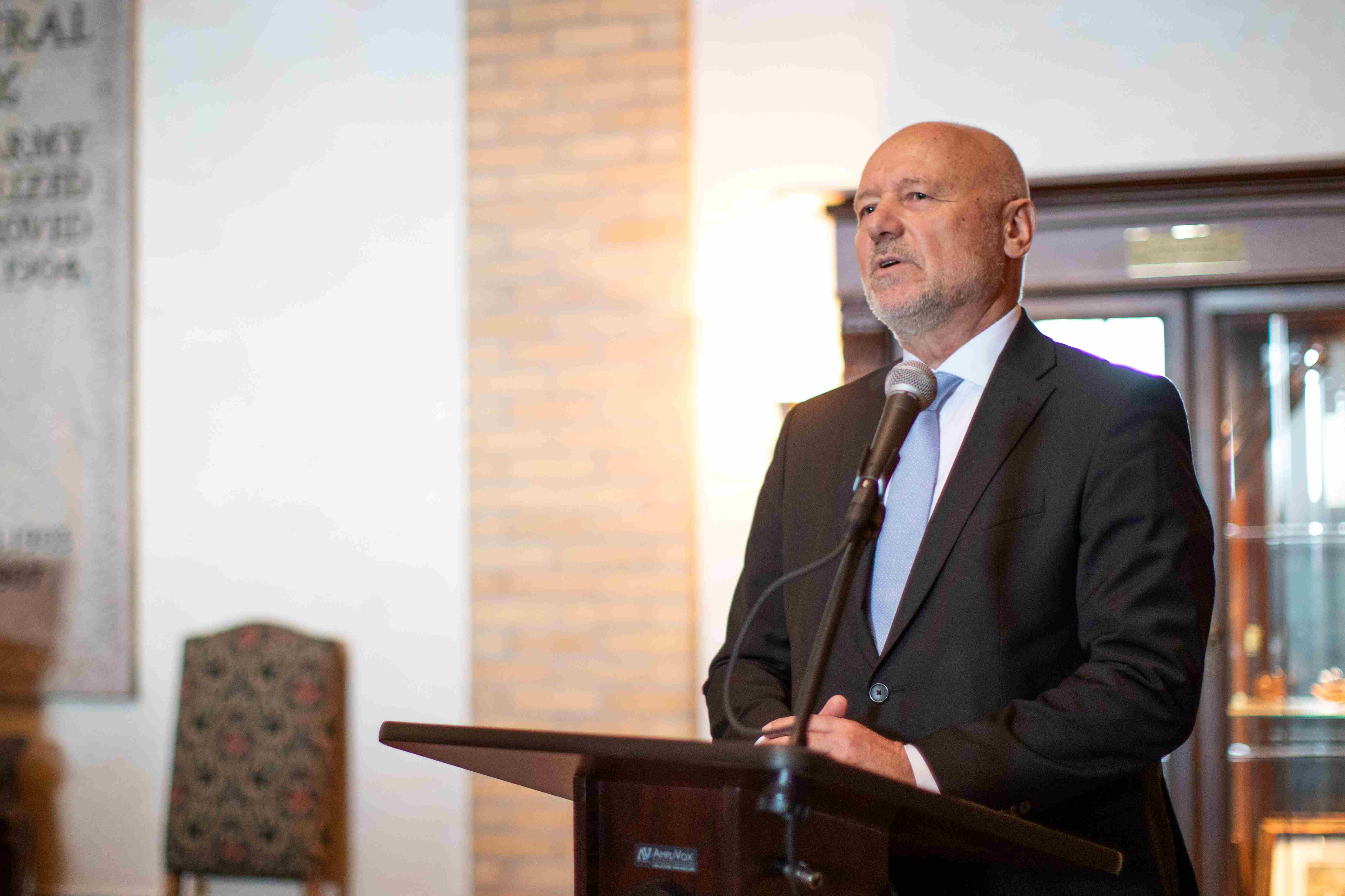 Professor Todor Tagarev Speaking at PfPC's 25th Anniversary Ice Breaker at the NATO Conference of Commandants
