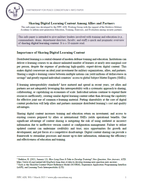 Sharing Digital Learning