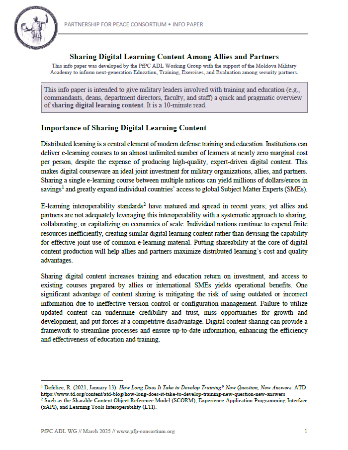 Sharing Digital Learning