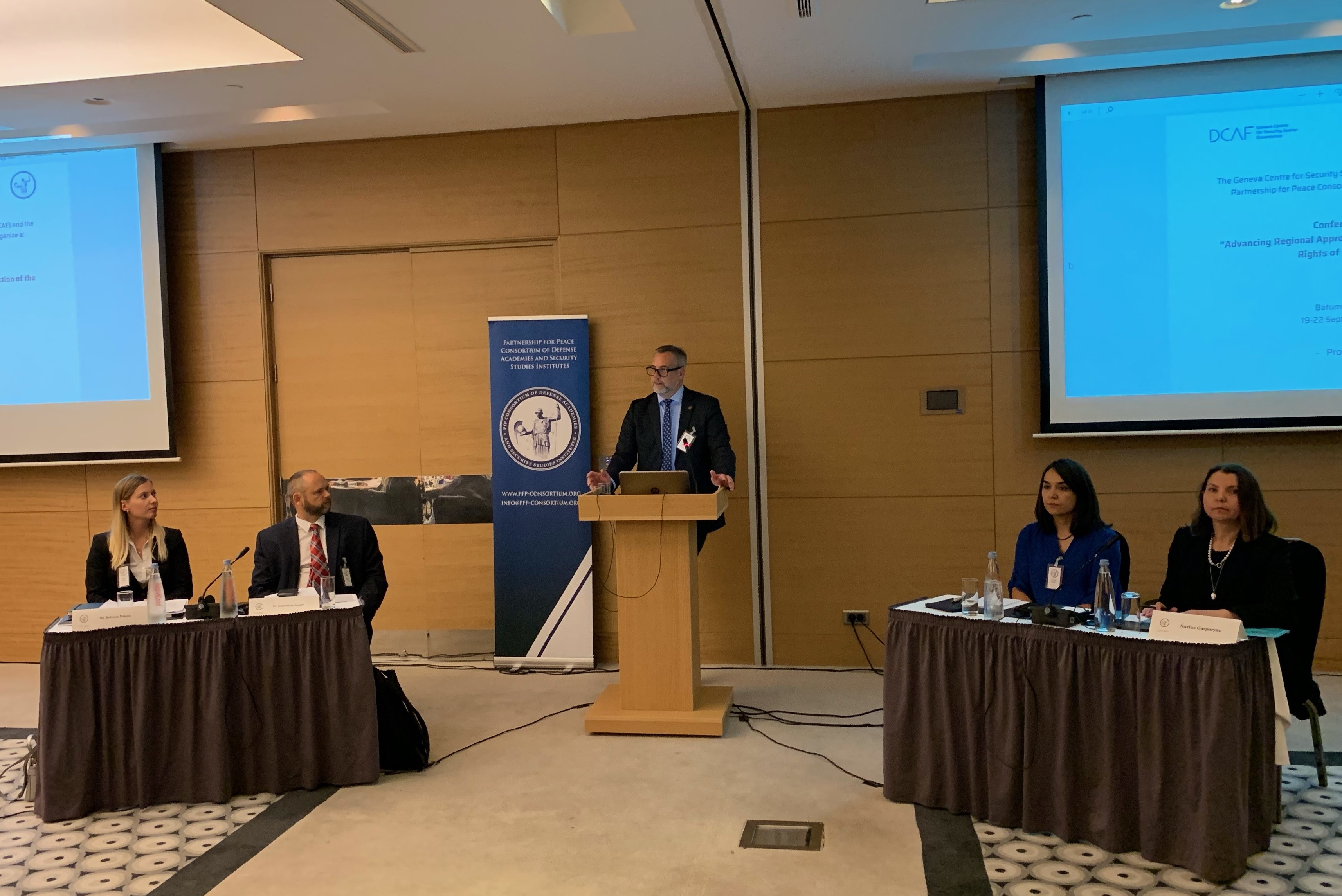 PfPC Deputy Director Olaf Garlich addresses the Security Sector                                                              Reform Working Group